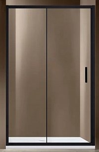 Душевая дверь Vincea Garda VDS-1G140CLB 140 см черный, стекло прозрачное1