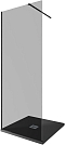 Душевая перегородка Allen Brau Infinity 80х200 см 3.21004.BBA.T черная браш тонированная - изображение 2