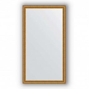 Зеркало в багетной раме Evoform Definite BY 1082 62 x 112 см, бусы золотые