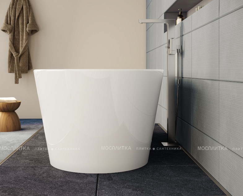 Акриловая ванна 170х80 см VitrA Geo 65370006000 белая - изображение 4