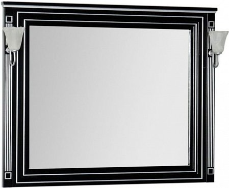 Зеркало Aquanet Паола 120 00181767 черный / серебро