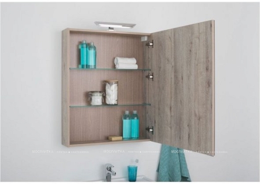 Комплект мебели для ванной Aquanet Мадейра 60 дуб кантри - 13 изображение
