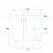 Тумба Onika Тимбер 80.10 серый мат./дуб сонома, 108046 - 7 изображение