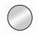 Зеркало Bond Circle 80 см M60ZE-8080 черное с подсветкой - 2 изображение