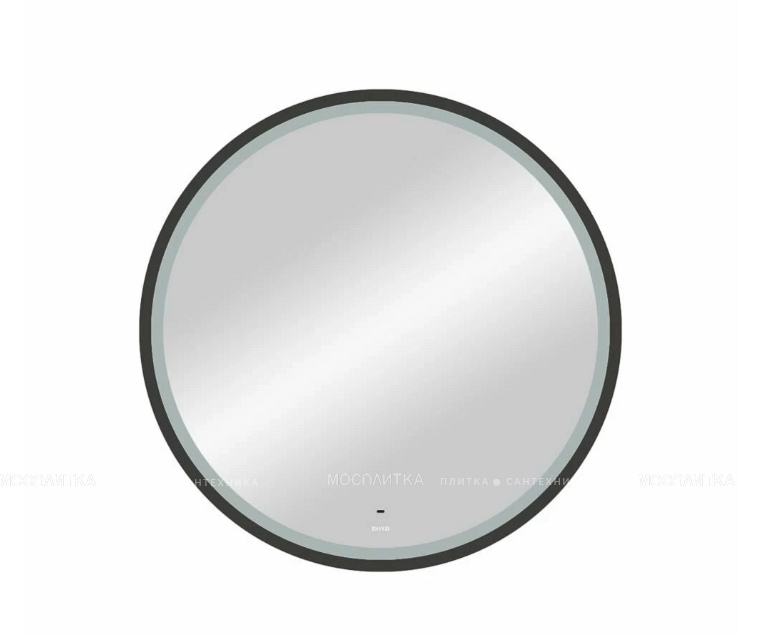 Зеркало Bond Circle 80 см M60ZE-8080 черное с подсветкой - изображение 2
