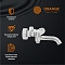 Смеситель для ванны/душа Orange PURE M02-100cr с кнопочным управлением - 8 изображение