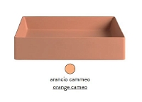 Раковина ArtCeram Scalino SCL002 13; 00 накладная - arancio cammeo (оранжевая камео) 55х38х12 см