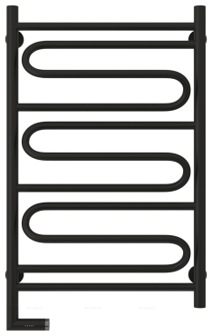 Полотенцесушитель электрический Сунержа Элегия 2.0 80х50 см 31-5218-8050 матовый черный - 2 изображение