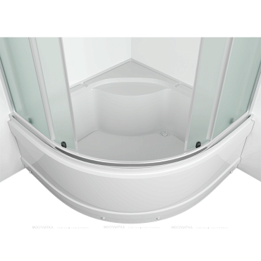 Душевой уголок Erlit Comfort 80х80 см ER0508T-C3 профиль серебро, стекло матовое - 4 изображение