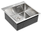 Мойка кухонная Paulmark Kroner PM215151-BS брашированная нержавеющая сталь - 2 изображение