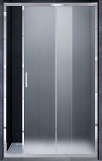 Душевая дверь Vincea Alpha 150 см хром, стекло текстурное, VDS-3AL150MT1
