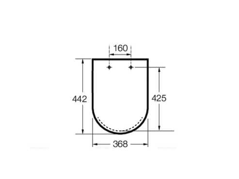 Крышка-сиденье Roca Inspira Round 80152263B для унитаза с микролифтом, белый жемчуг - 2 изображение