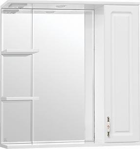 Зеркальный шкаф Style Line Олеандр-2 75/С Люкс, белый