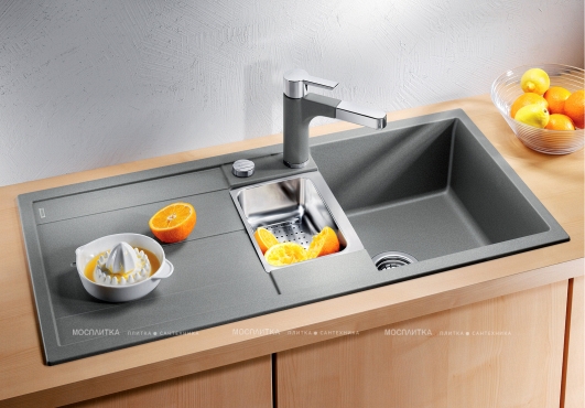 Кухонная мойка Blanco Metra 6 S 517354 серый беж - 4 изображение