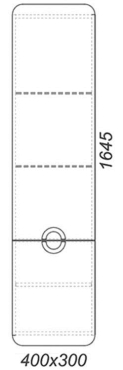 Шкаф-пенал Aqwella Аликанте 40 L седой дуб - 2 изображение