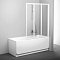 Шторка на ванну Ravak VS3 130+ прозрачное стекло, белый - 2 изображение