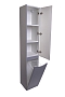 Шкаф-пенал Style Line Бергамо 30 см Plus левый СС-00002327 люкс антискрейтч серый - 8 изображение