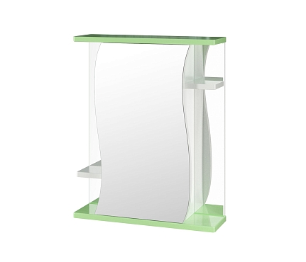 Зеркало-шкаф навесной без подсветки Mixline Венеция-60 зеленый 525921