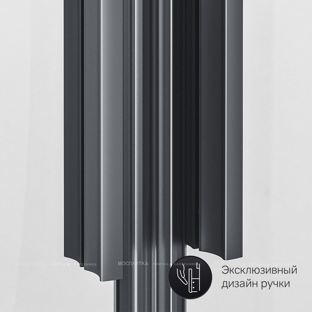 Душевой уголок Am.Pm Gem S 80х100 см W93G-404-100280-BT профиль черный, стекло прозрачное - изображение 9