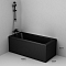 Акриловая ванна 150х70 см Am.Pm Gem W90A-150-070B-A без гидромассажа, черная матовая - изображение 10