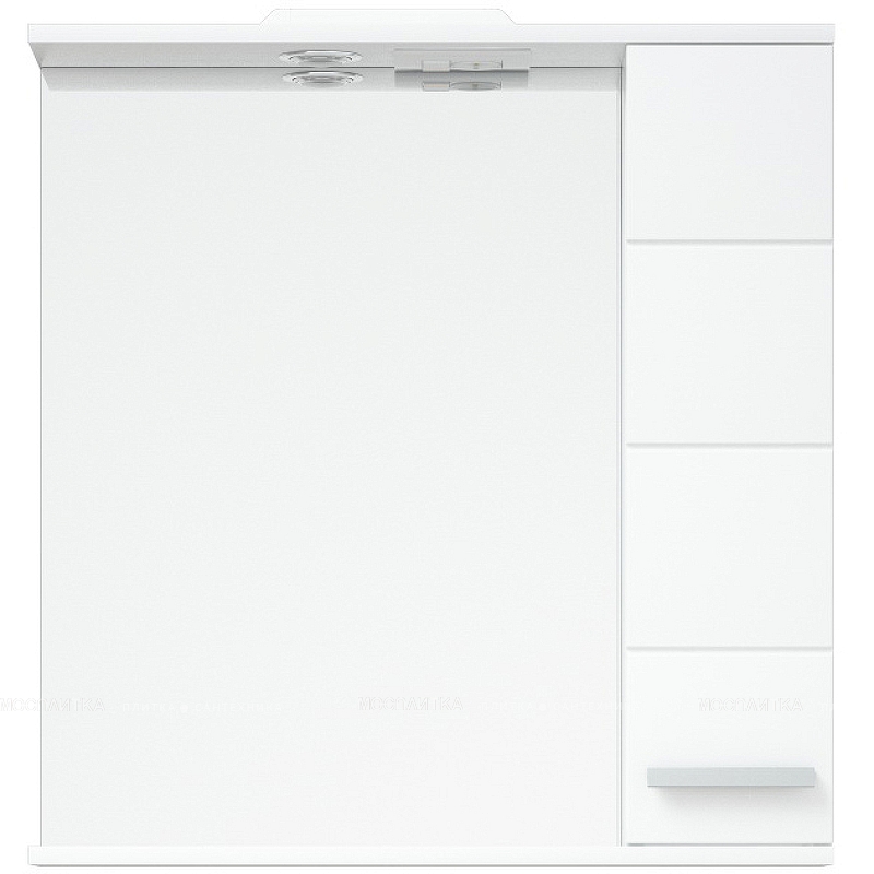 Зеркальный шкаф Corozo Денвер 60 см SD-00000533 с подсветкой, белый - изображение 2