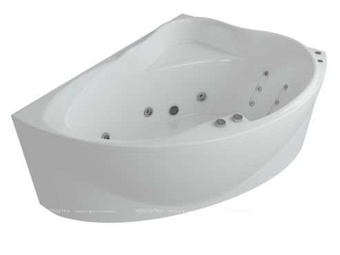 Акриловая ванна Aquatek Альтаир 160 см R на объемном каркасе - 3 изображение