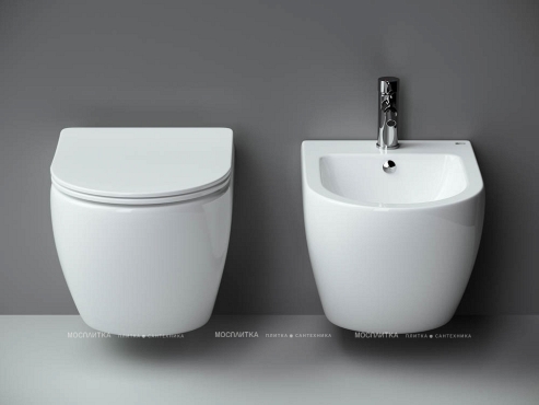 Комплект подвесной безободковый унитаз Ceramica Nova Metropol Rimless с крышкой-сиденьем CN4002 + инсталляция Creto Standart 1.1 - 5 изображение