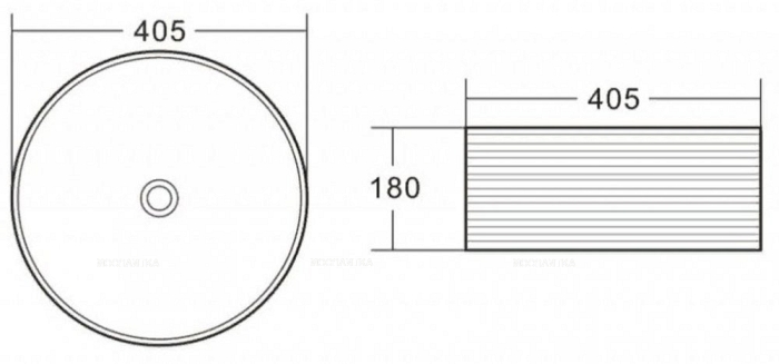 Раковина BelBagno BB1406 накладная 40.5х40.5х18 см - 2 изображение