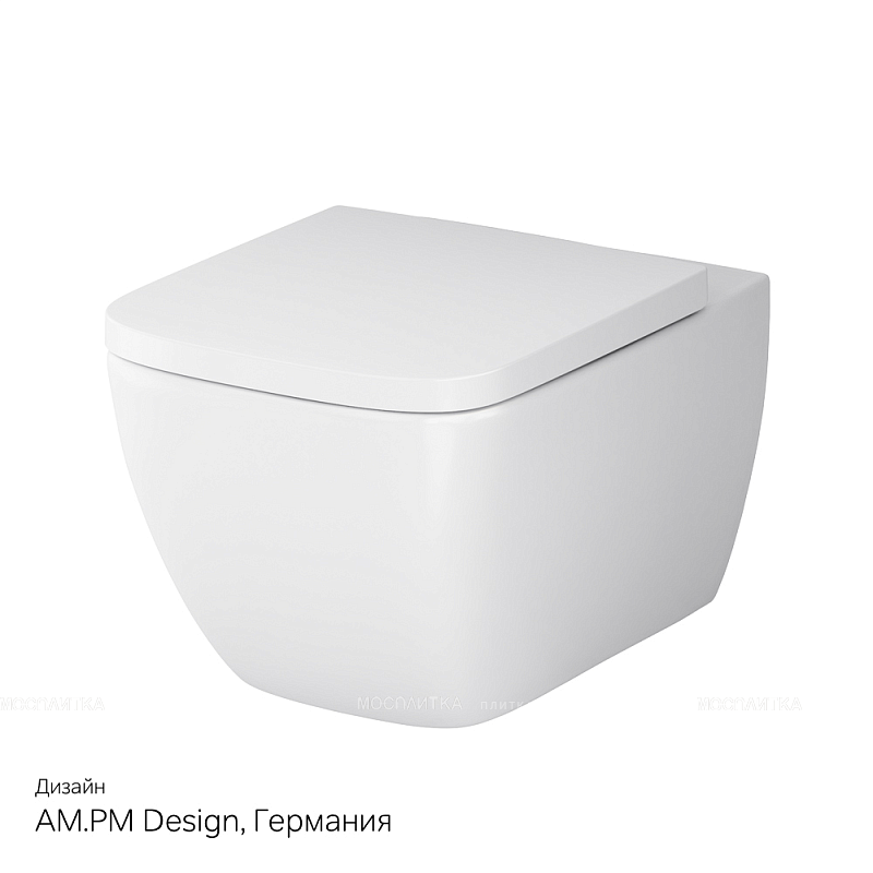 Комплект подвесной безободковый унитаз Am.Pm Gem C901701SC с крышкой-сиденьем микролифт + инсталляция Am.Pm Pro I012704 - изображение 9