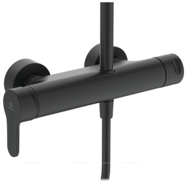 Душевая стойка с аксессуарами Ideal Standard IdealRain BL750S1 черная матовая - 3 изображение