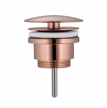 Донный клапан для раковины Abber AF0012RG без перелива, розовое золото