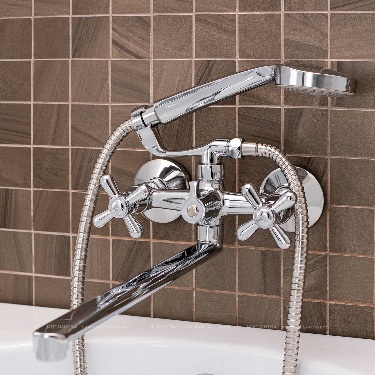 Смеситель для ванны с душем РМС SL129-140 хром глянец - изображение 3