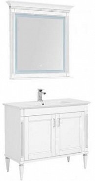Комплект мебели для ванной Aquanet Селена 105 белый/серебро 2 двери