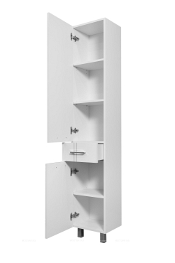 Шкаф-пенал Stella Polar Опера, патина серебро, SP-00000013 - 3 изображение