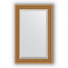 Зеркало в багетной раме Evoform Exclusive BY 3405 53 x 83 см, состаренное золото с плетением