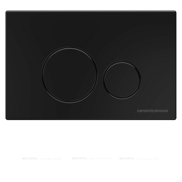 Комплект подвесной безободковый унитаз Ceramica Nova Metric + инсталляция с клавишей смыва, черная матовая CN3007_1001B_1000 - 3 изображение