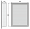 Зеркало Raval Frame Fra.02.60/W, 60 см, с подсветкой, белое - изображение 4