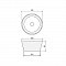 Раковина Boheme Neo-ART 817 хрустальная круглая 39х18 см - изображение 3