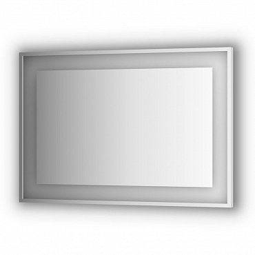 Зеркало в багетной раме и LED-светильником Evoform Ledside BY 2206 110х75 см