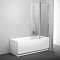 Шторка на ванну Ravak CVS2-100 R блестящий+ прозрачное стекло, серый - 2 изображение