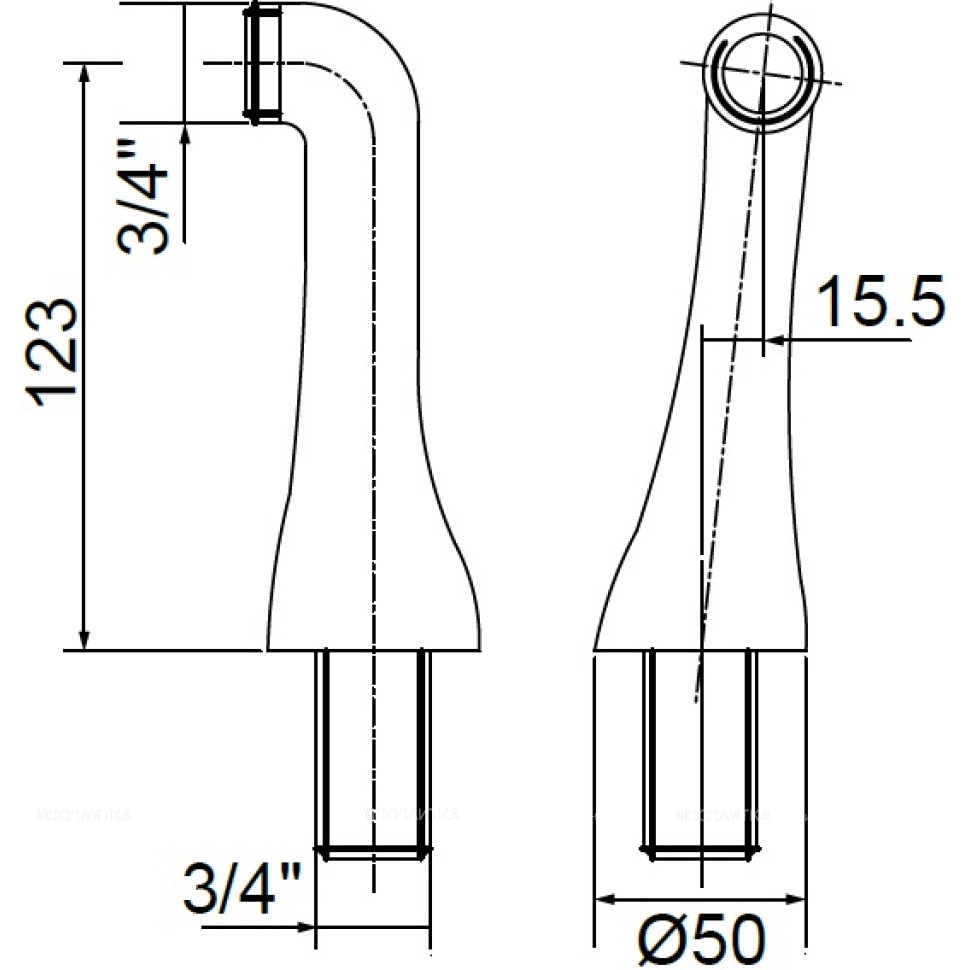 Полуколонны для смесителя Migliore Ricambi ML.RIC-20.279.BR бронза - изображение 2