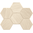 Мозаика GB01 Hexagon 25x28,5 непол.