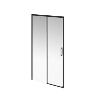 Душевая дверь Kerama Marazzi Vetro 110х195 см VE.110.SD.BLK.M профиль матовый черный, стекло прозрачное1