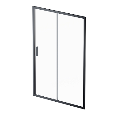 Душевая дверь Am.Pm Gem W90G-140-1-195BT 140 см,стекло прозрачное, профиль черный матовый