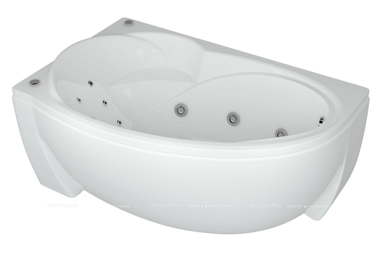 Акриловая ванна Aquatek Бетта 150 см L на сборно-разборном каркасе - 3 изображение