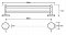 Полотенцедержатель двойной Bemeta Trend-i 104104058 50 x 11.5 x 5.2 см, хром, белый - 2 изображение