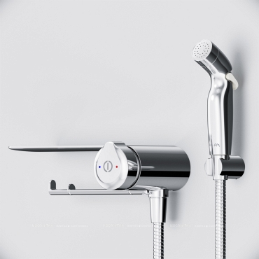 Гигиенический душ Am.Pm X-Joy F0H85A800 со смесителем,хром глянец - 2 изображение