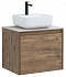 Комплект мебели для ванны Aquanet Nova Lite 60 см 249511, 1 ящик, коричневый