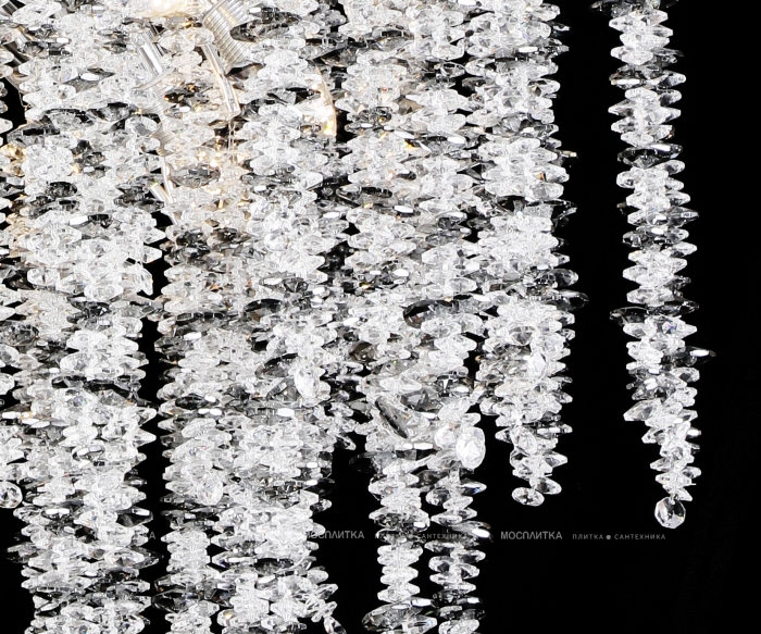 Люстра Шанти серебро d80 h200 G9 10*7W (led лампы 7W (4000K) в комплекте), 07871-80,16 - 2 изображение