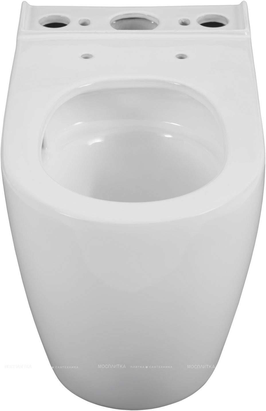 Чаша напольного унитаза безободковая Creto Logan L5 1005-001-L6CW с крышкой-сиденьем микролифт, белая - изображение 9